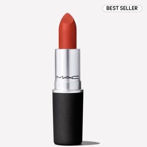 NEW FULL SIZE MAC POWDER KISS LIPSTICK IN SHADE DEVOTED TO CHILLI 316